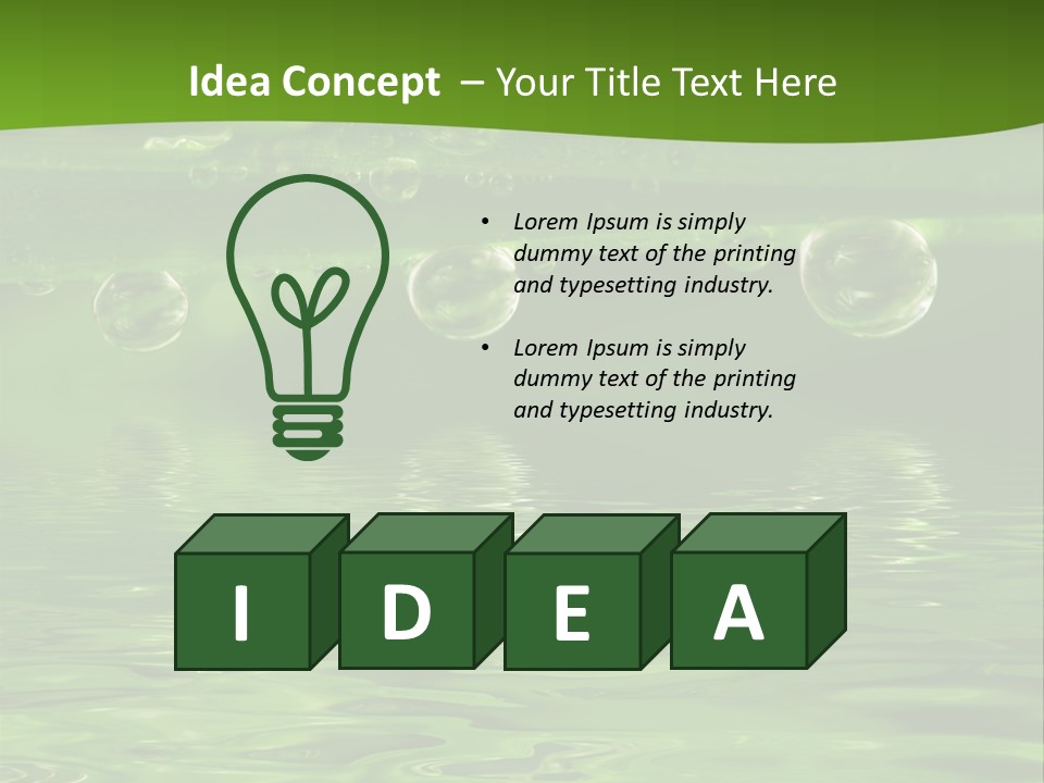 Environment Growth Rain PowerPoint Template