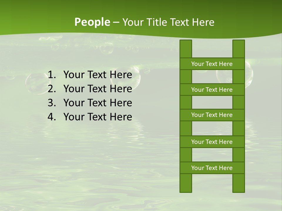 Environment Growth Rain PowerPoint Template