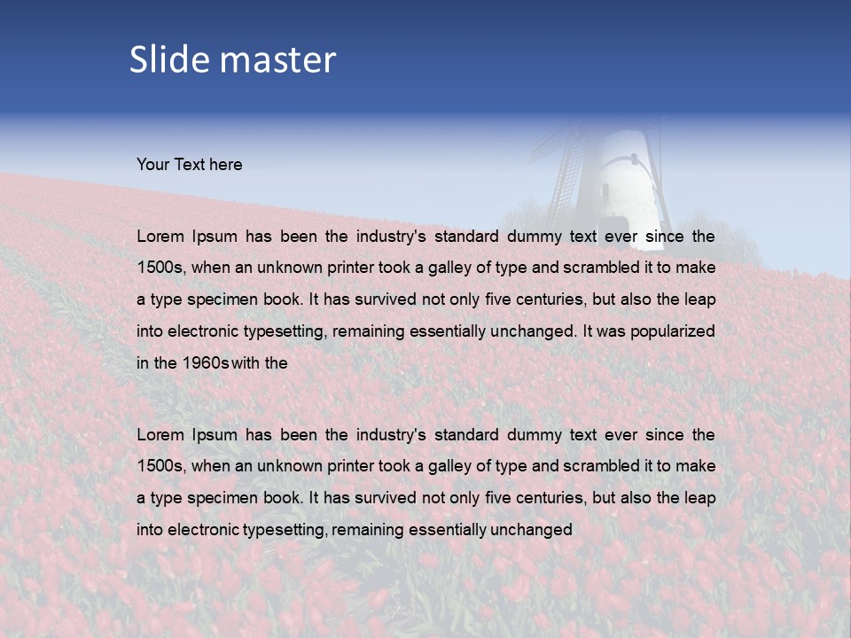 Traditional Floral Green PowerPoint Template