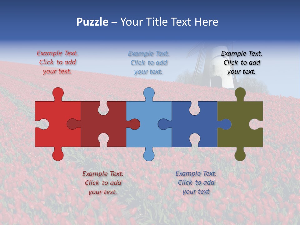 Traditional Floral Green PowerPoint Template