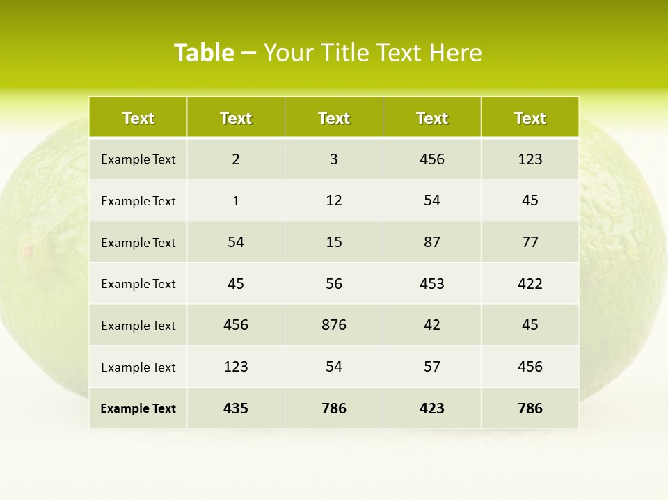 Complete Food Juicy PowerPoint Template