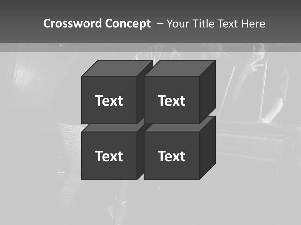 Caucasian Bar Vertical PowerPoint Template