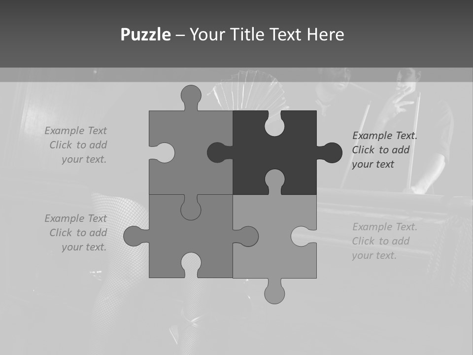 Caucasian Bar Vertical PowerPoint Template
