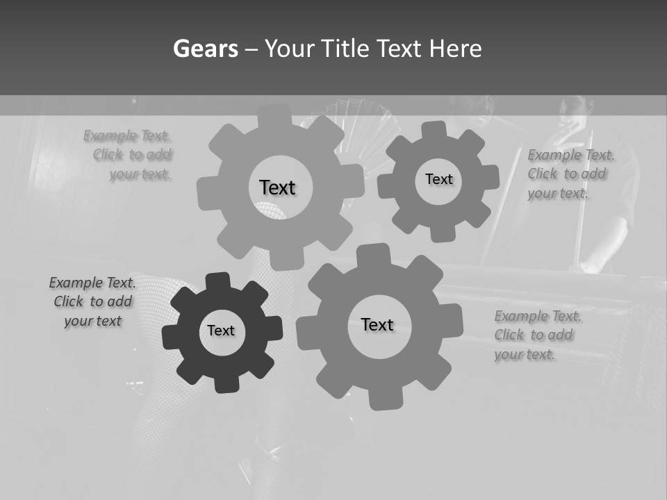 Caucasian Bar Vertical PowerPoint Template