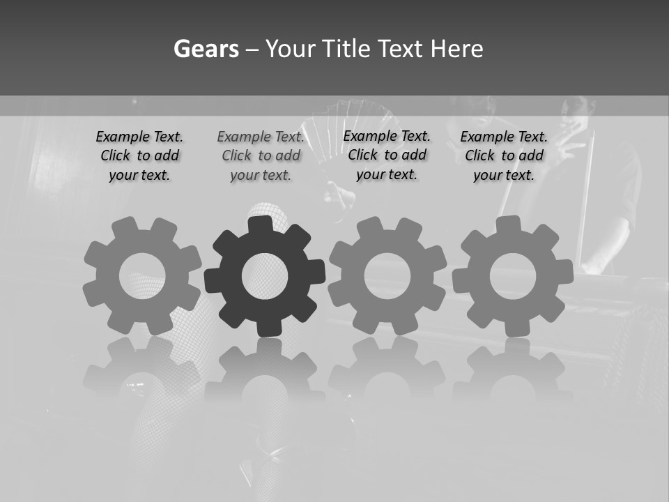 Caucasian Bar Vertical PowerPoint Template