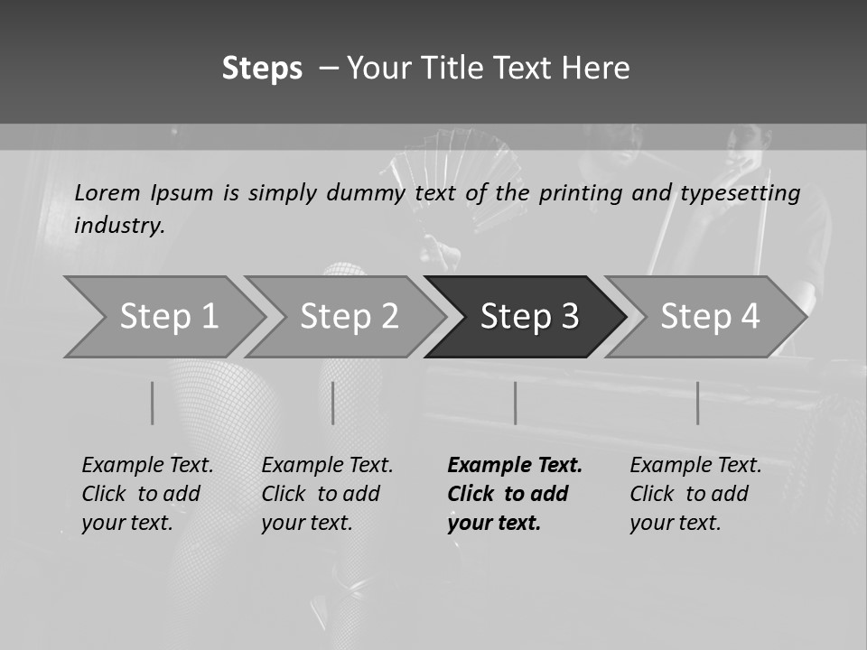 Caucasian Bar Vertical PowerPoint Template