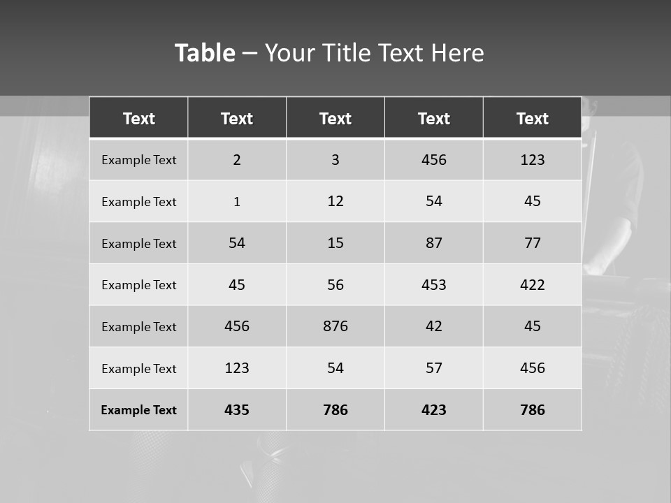 Caucasian Bar Vertical PowerPoint Template