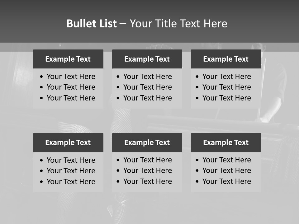 Caucasian Bar Vertical PowerPoint Template