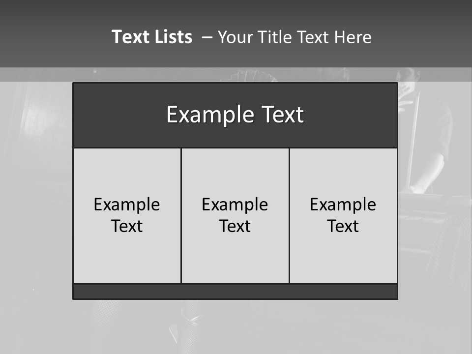 Caucasian Bar Vertical PowerPoint Template