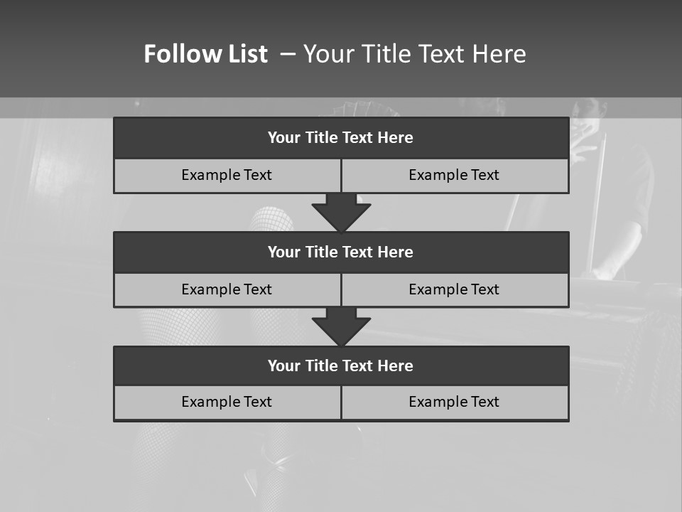 Caucasian Bar Vertical PowerPoint Template