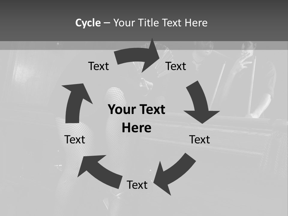 Caucasian Bar Vertical PowerPoint Template