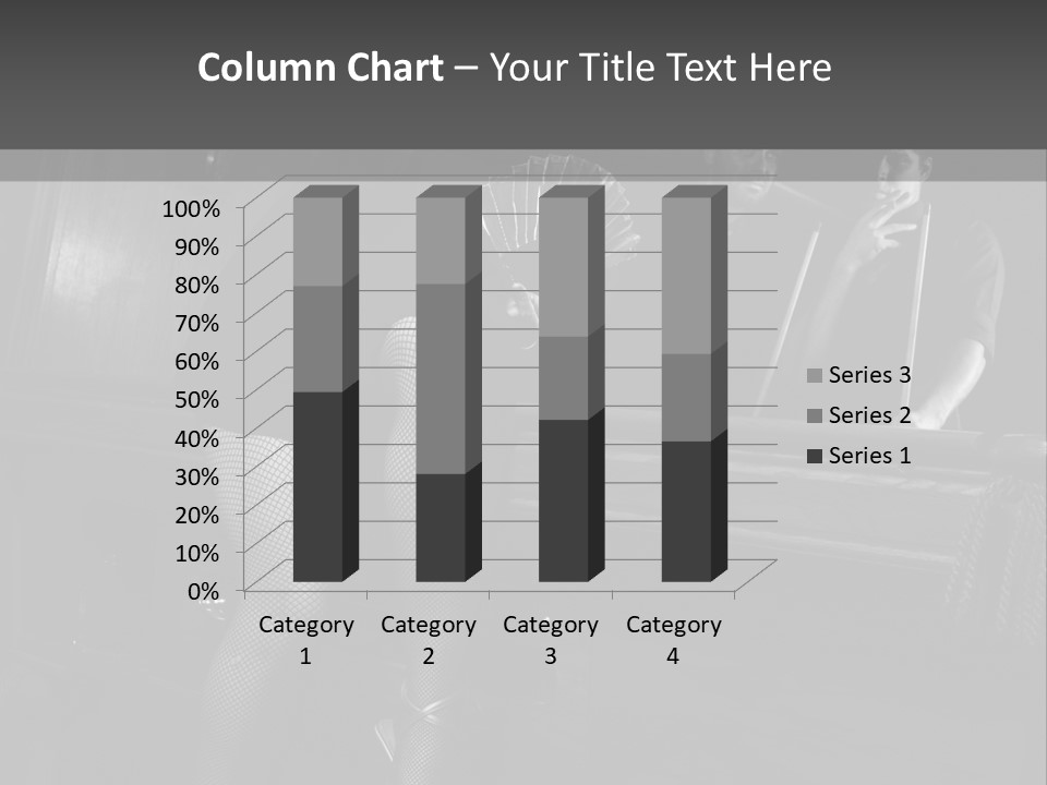 Caucasian Bar Vertical PowerPoint Template