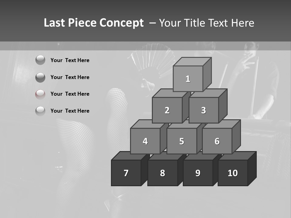 Caucasian Bar Vertical PowerPoint Template