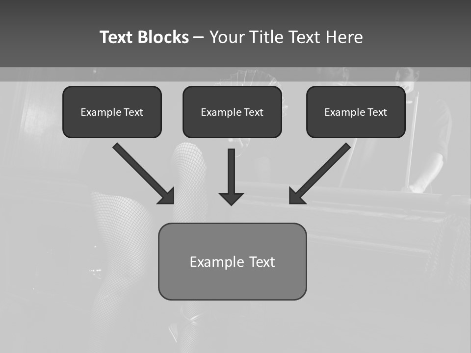 Caucasian Bar Vertical PowerPoint Template
