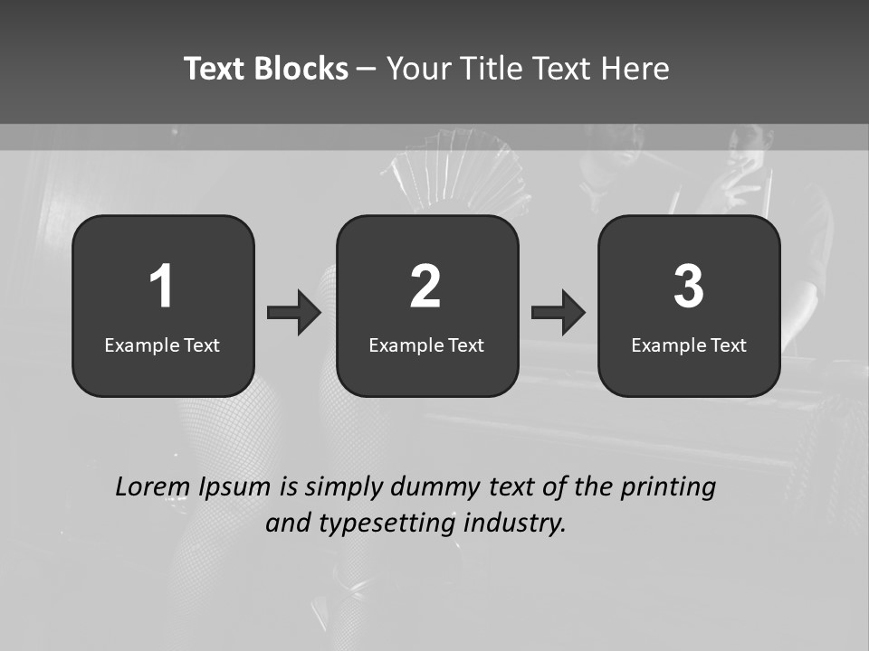 Caucasian Bar Vertical PowerPoint Template