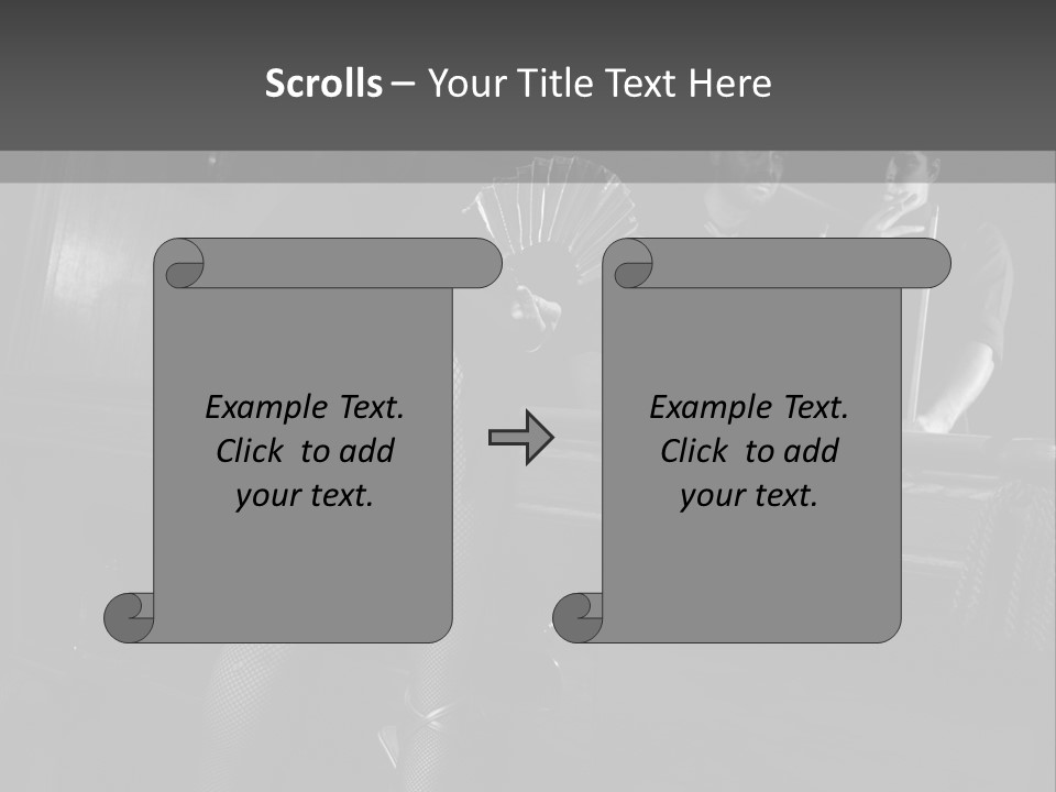 Caucasian Bar Vertical PowerPoint Template