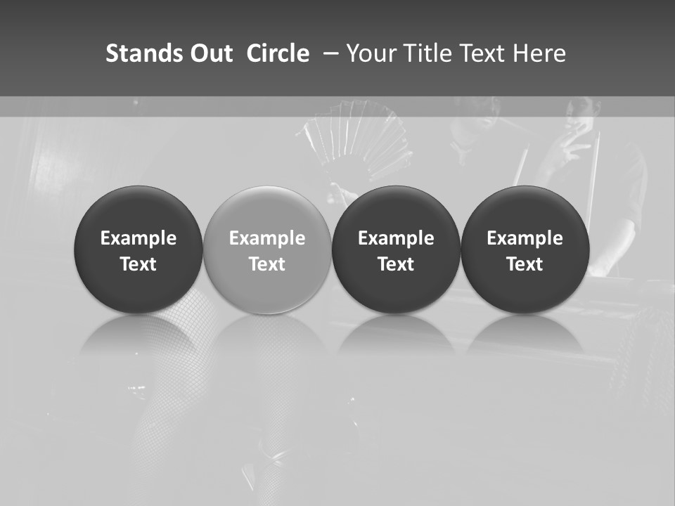 Caucasian Bar Vertical PowerPoint Template