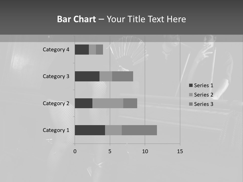 Caucasian Bar Vertical PowerPoint Template