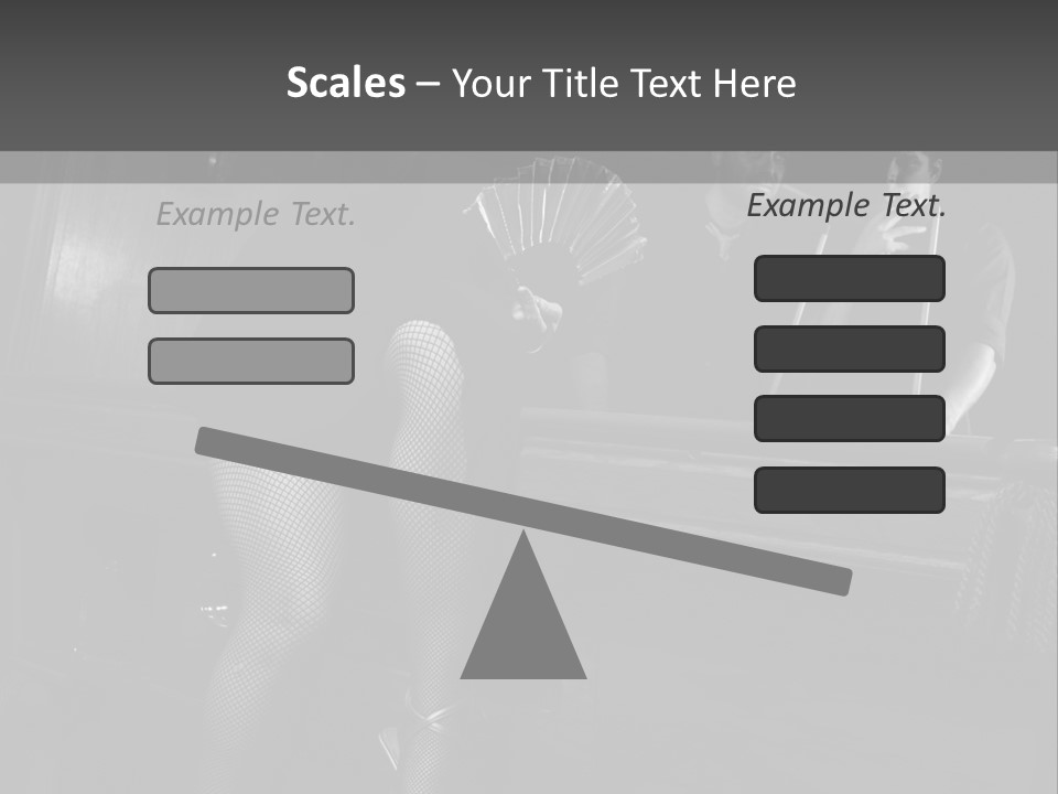 Caucasian Bar Vertical PowerPoint Template