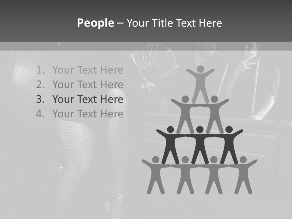 Caucasian Bar Vertical PowerPoint Template