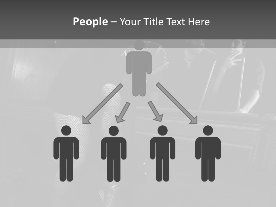 Caucasian Bar Vertical PowerPoint Template