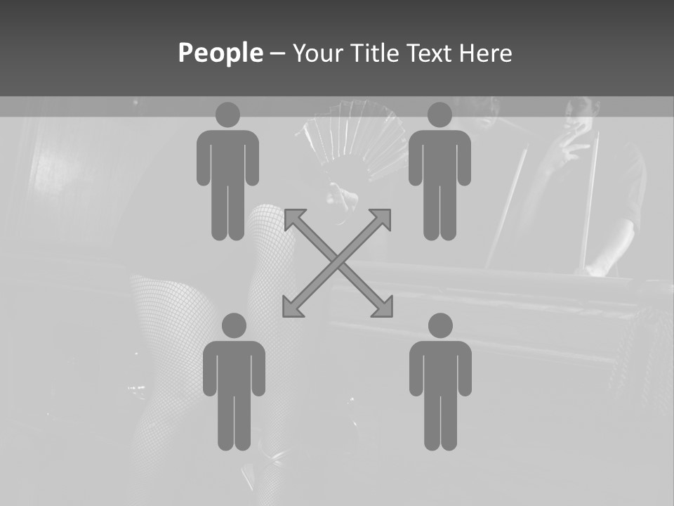 Caucasian Bar Vertical PowerPoint Template