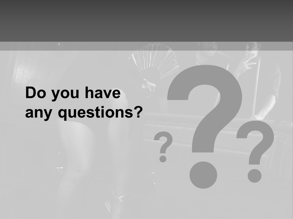 Caucasian Bar Vertical PowerPoint Template