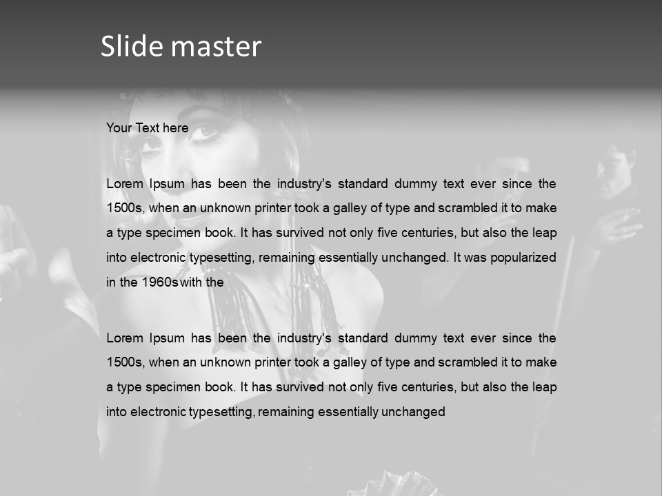 Retro Lounge Photograph PowerPoint Template