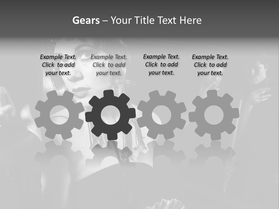 Retro Lounge Photograph PowerPoint Template