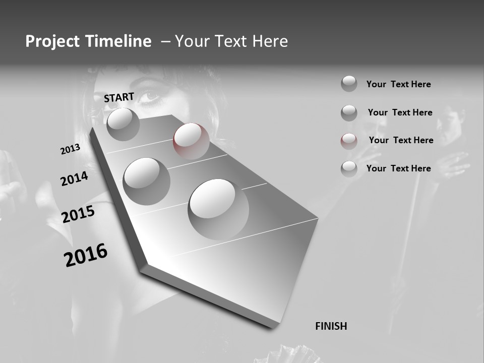 Retro Lounge Photograph PowerPoint Template