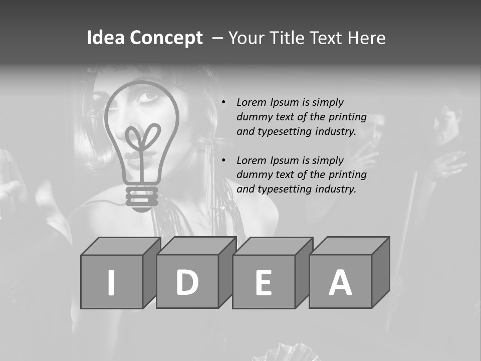 Retro Lounge Photograph PowerPoint Template