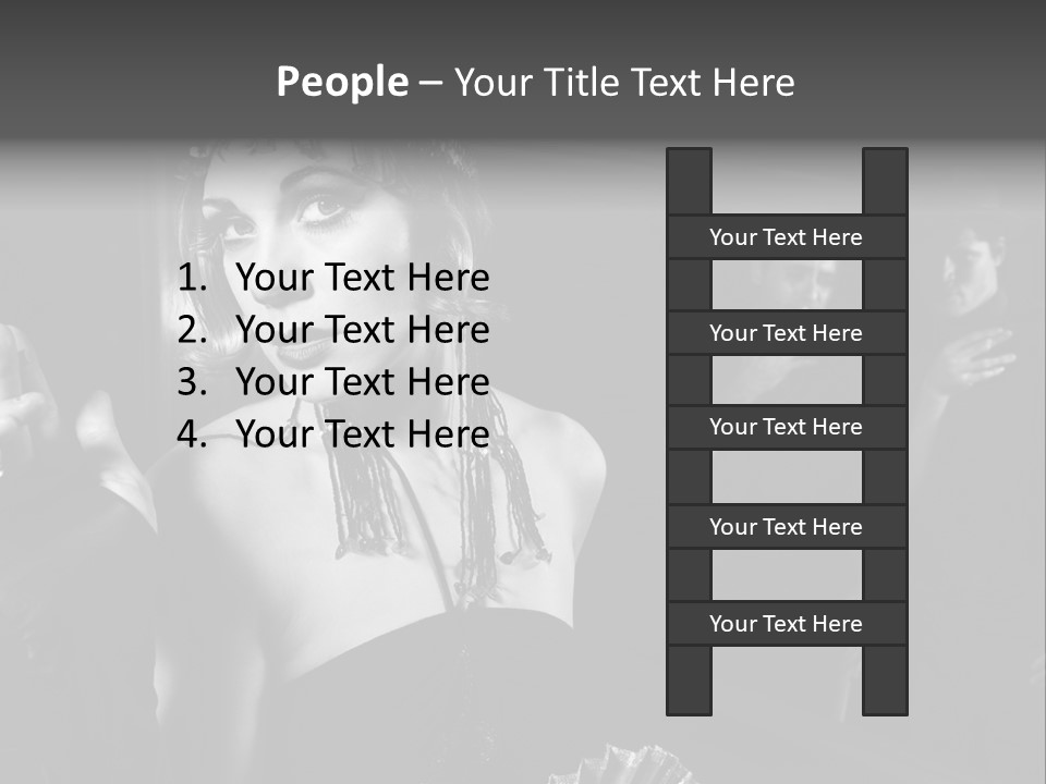 Retro Lounge Photograph PowerPoint Template