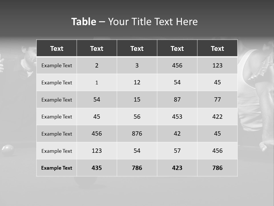 Night Out Recreation Horizontal PowerPoint Template