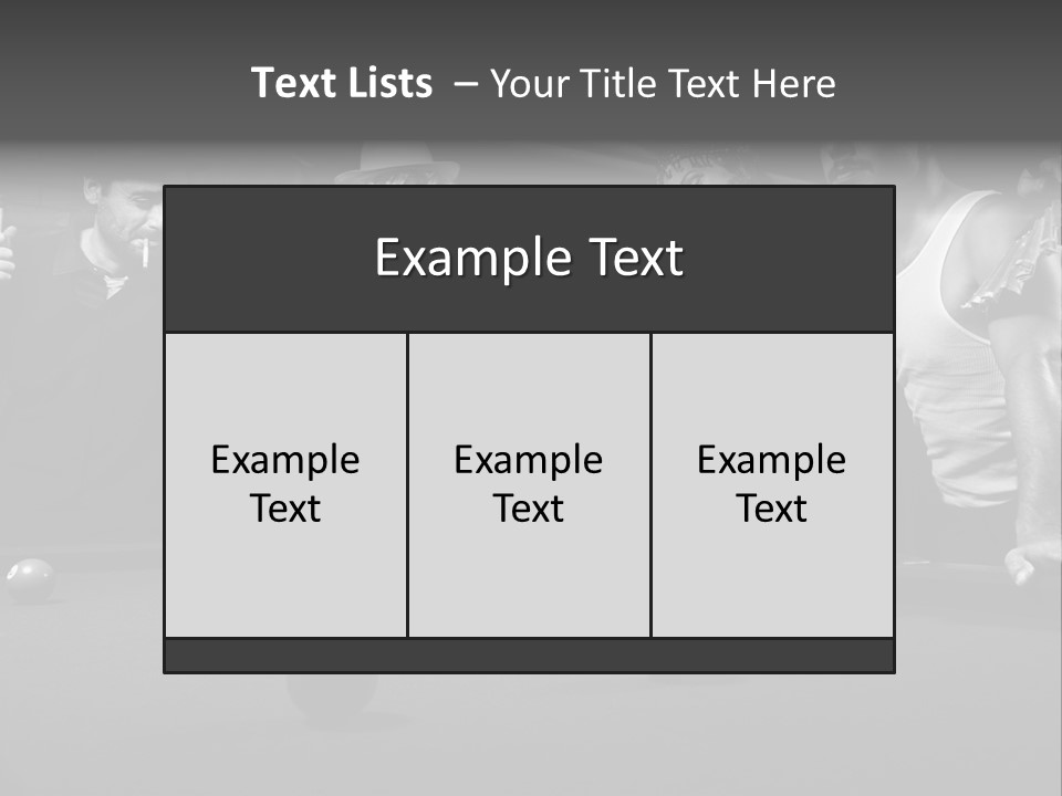Night Out Recreation Horizontal PowerPoint Template