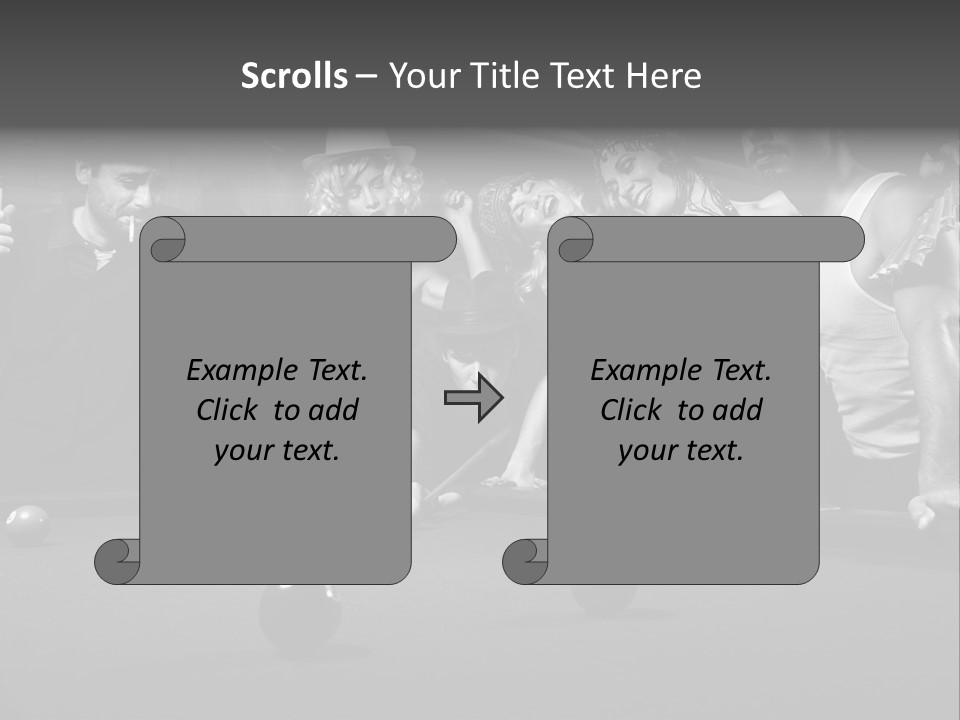 Night Out Recreation Horizontal PowerPoint Template