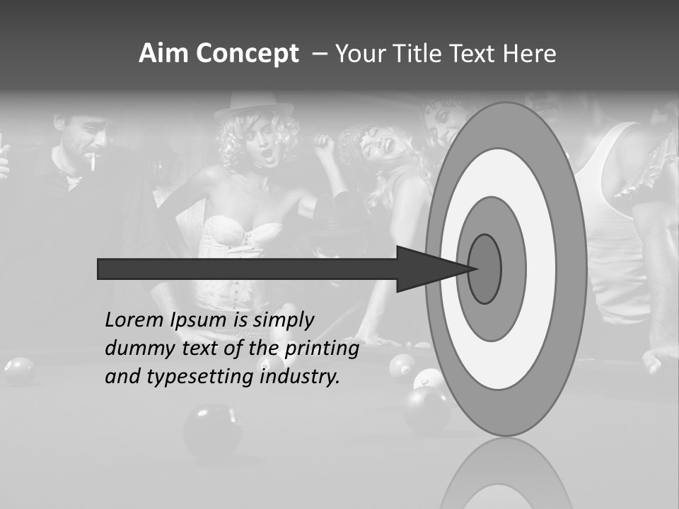 Night Out Recreation Horizontal PowerPoint Template