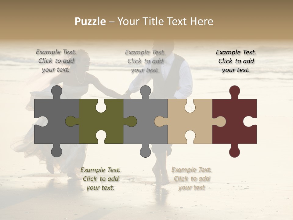 Running Happy Love PowerPoint Template