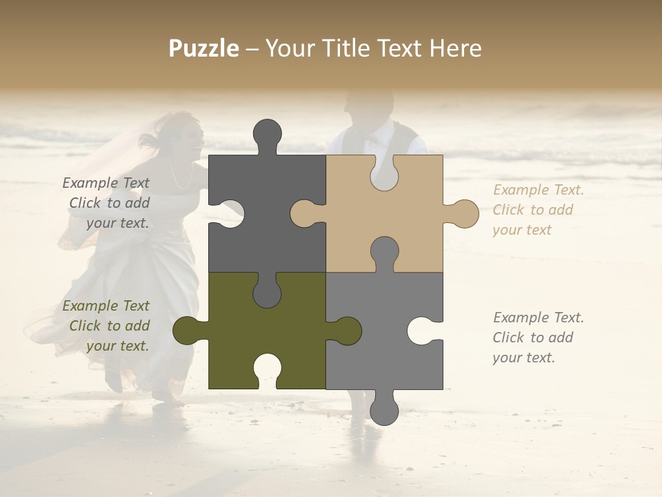 Running Happy Love PowerPoint Template