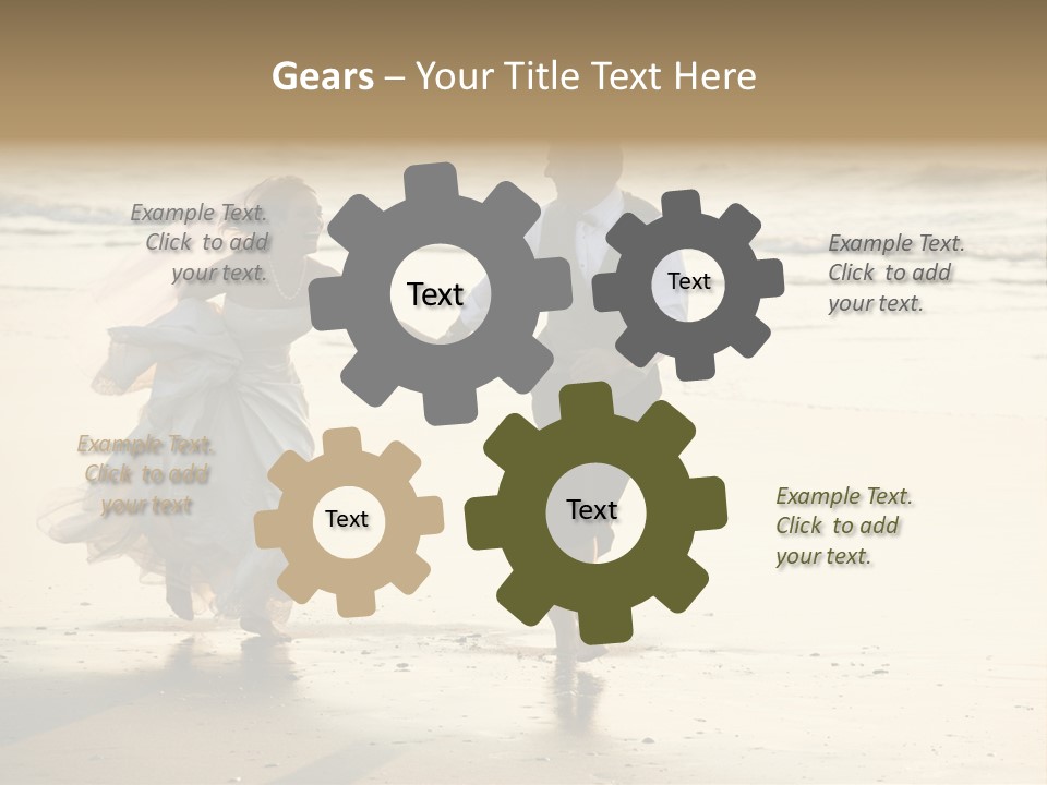 Running Happy Love PowerPoint Template