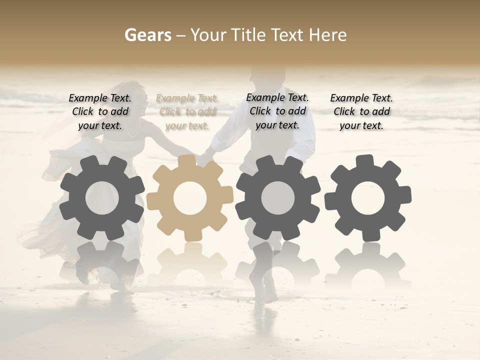 Running Happy Love PowerPoint Template
