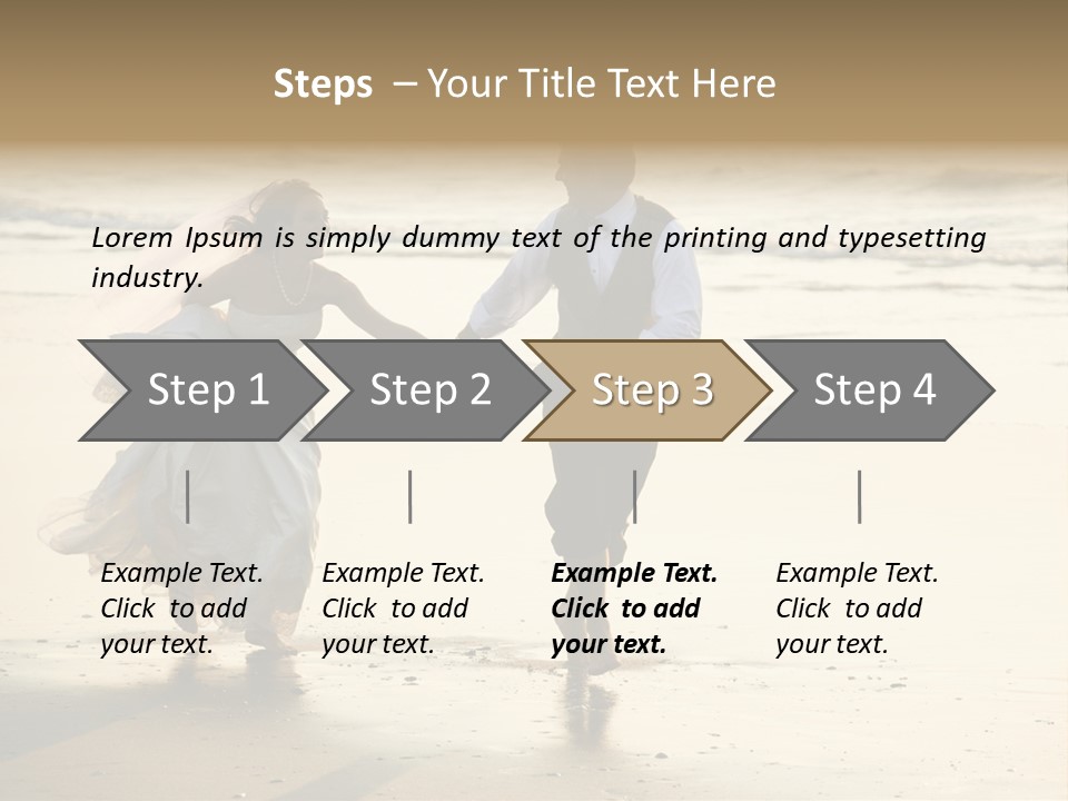 Running Happy Love PowerPoint Template