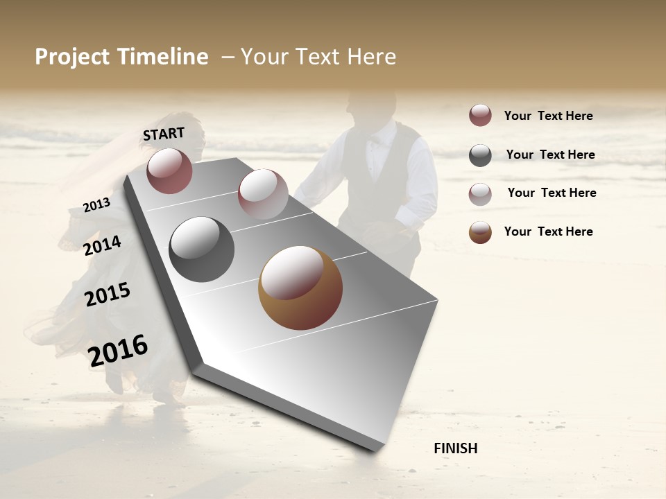 Running Happy Love PowerPoint Template