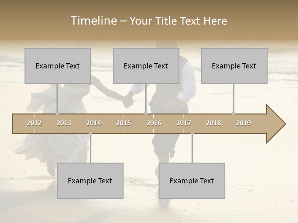 Running Happy Love PowerPoint Template