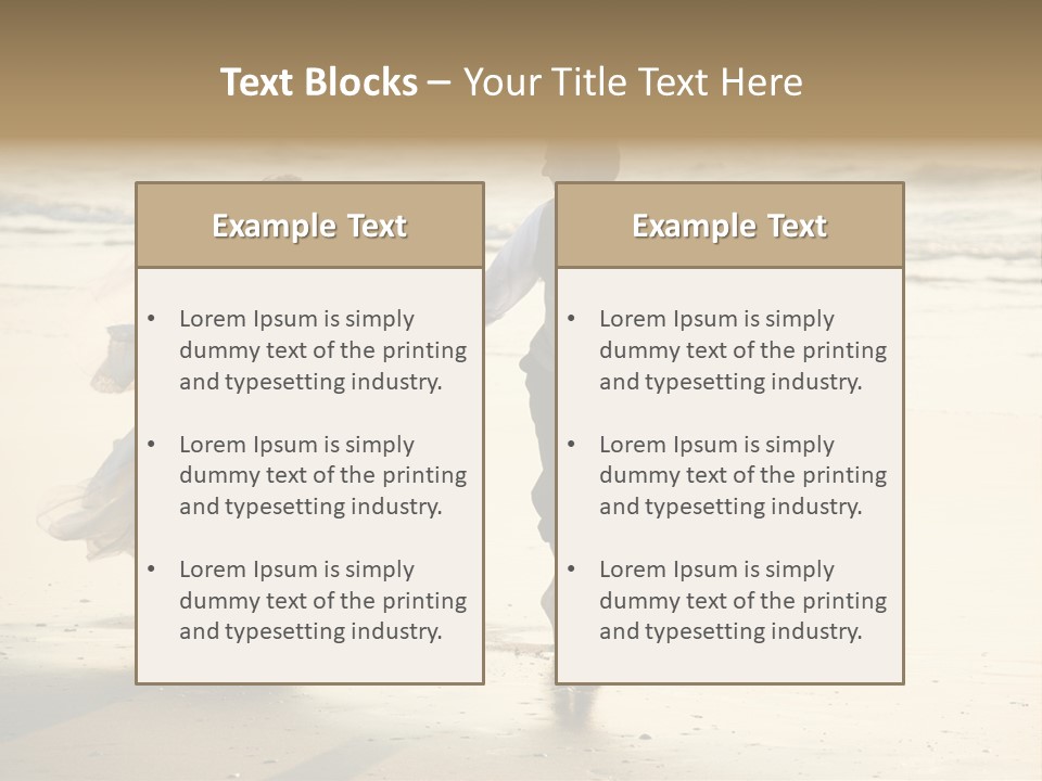 Running Happy Love PowerPoint Template