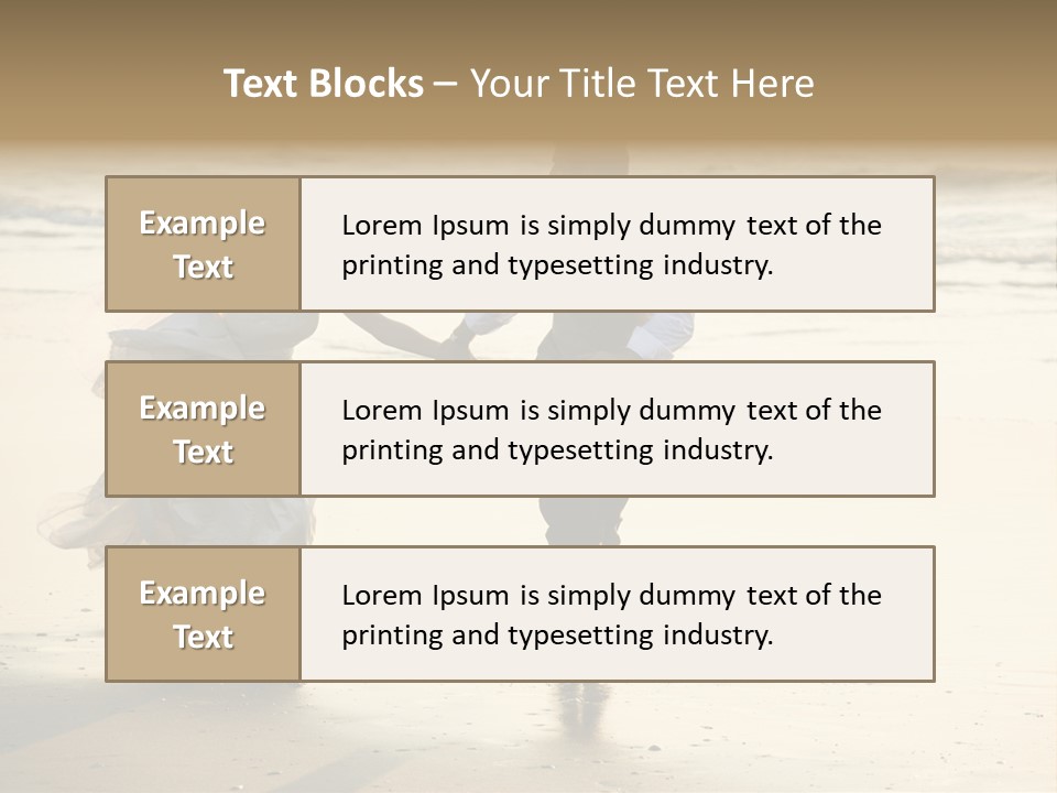 Running Happy Love PowerPoint Template