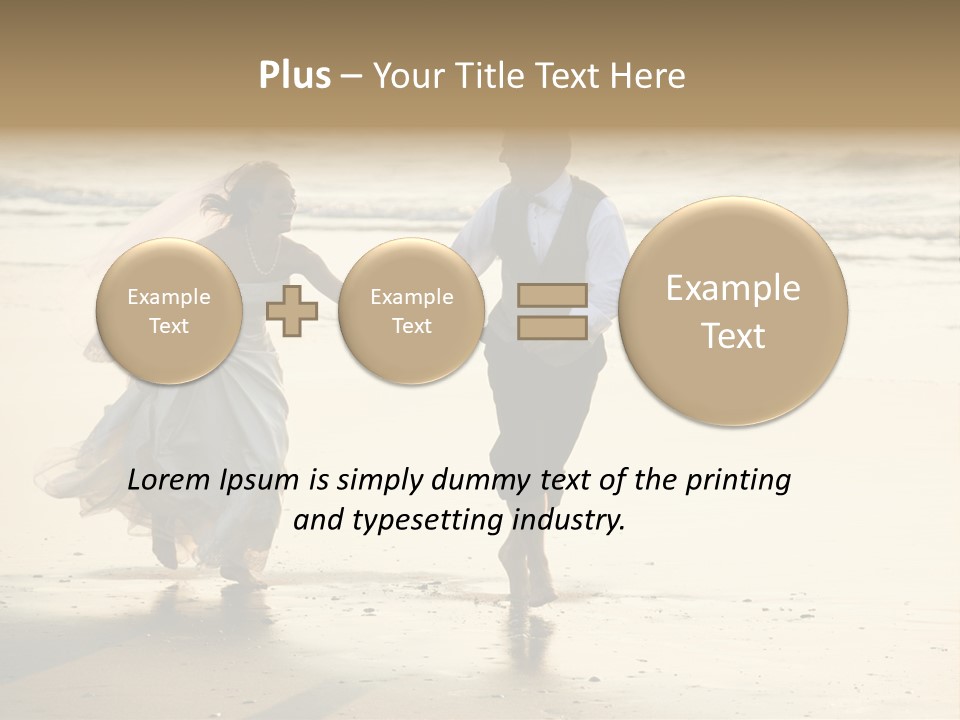 Running Happy Love PowerPoint Template