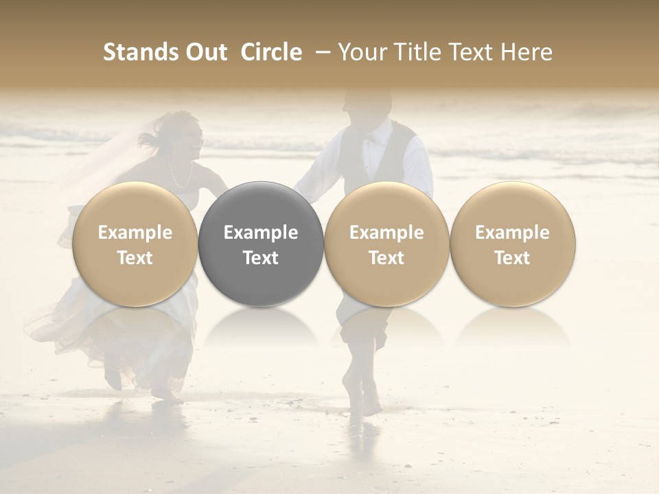 Running Happy Love PowerPoint Template