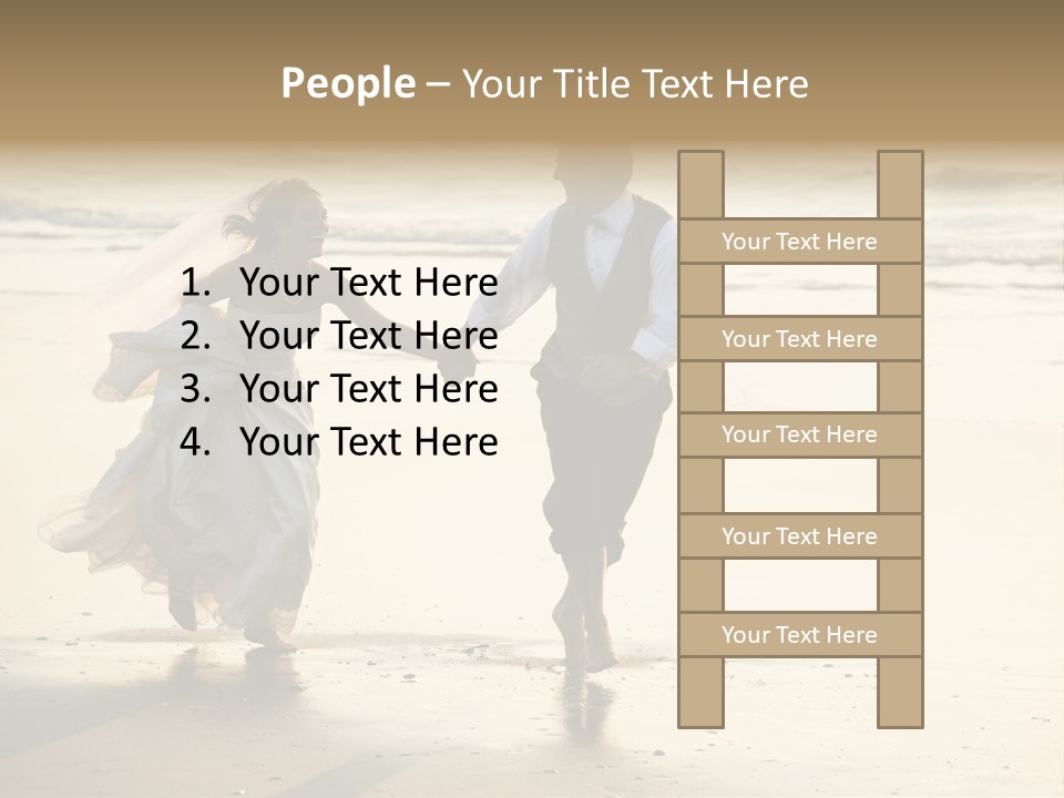 Running Happy Love PowerPoint Template