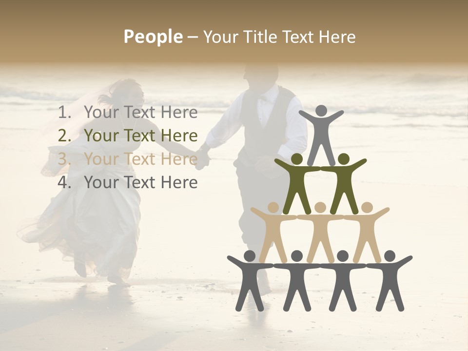 Running Happy Love PowerPoint Template