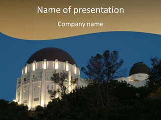 Astronomy Building Observatory PowerPoint Template